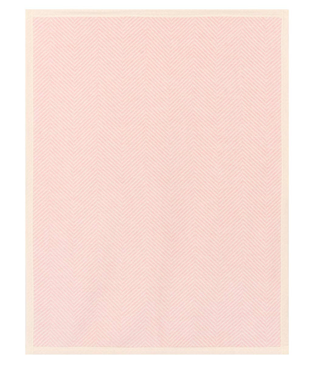 Harborview Herringbone Ballet Pink Mini Blanket - From Me To You