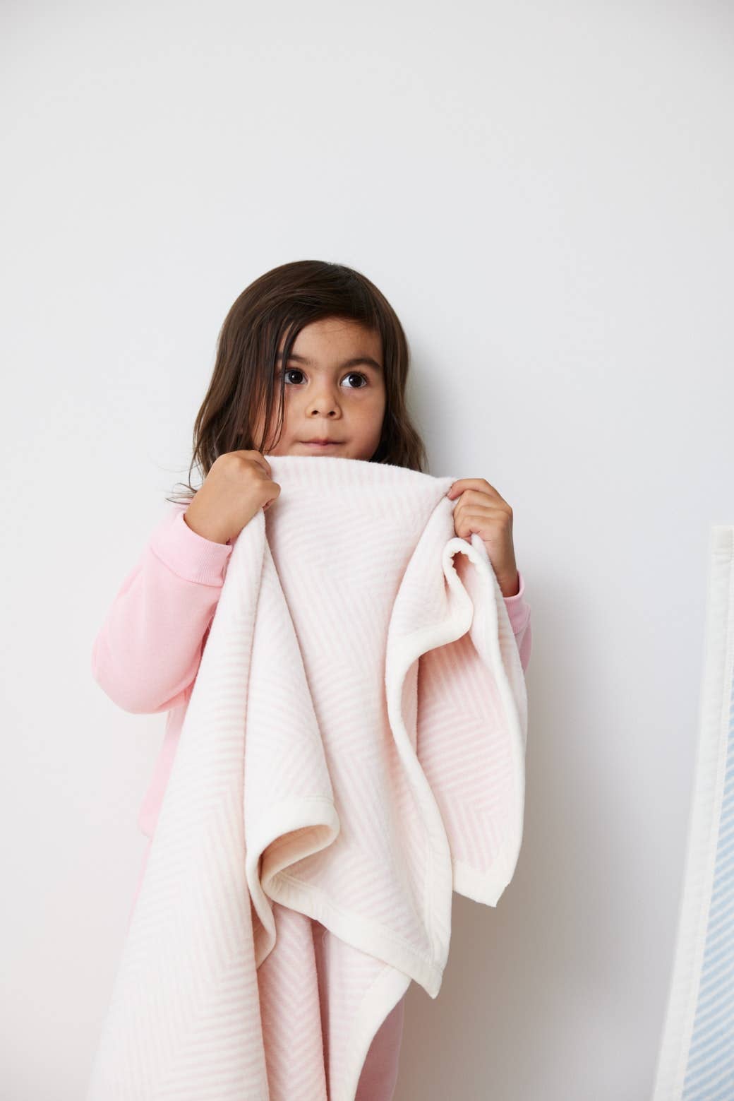Harborview Herringbone Ballet Pink Mini Blanket - From Me To You