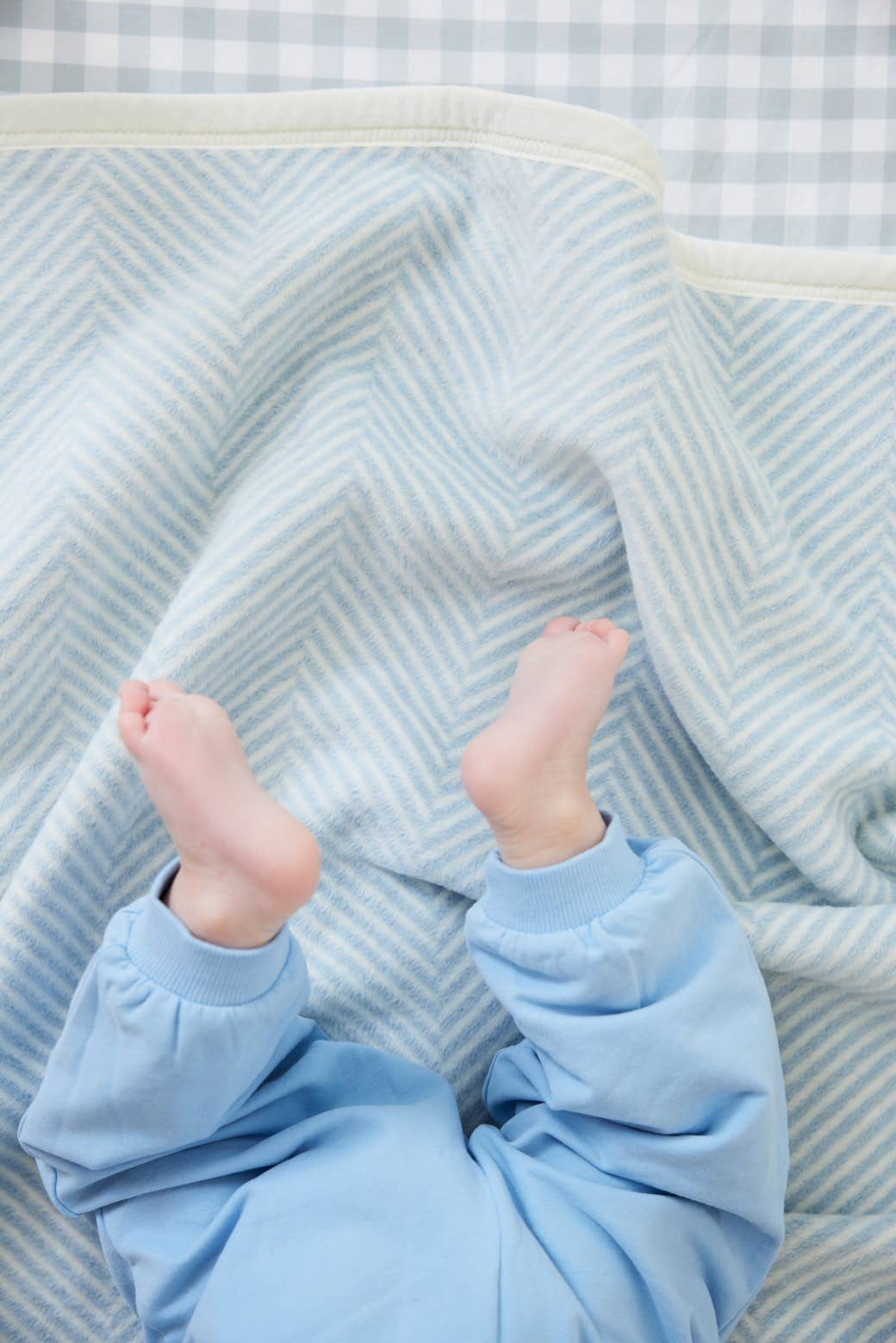 Harborview Herringbone Sky Mini Blanket - From Me To You