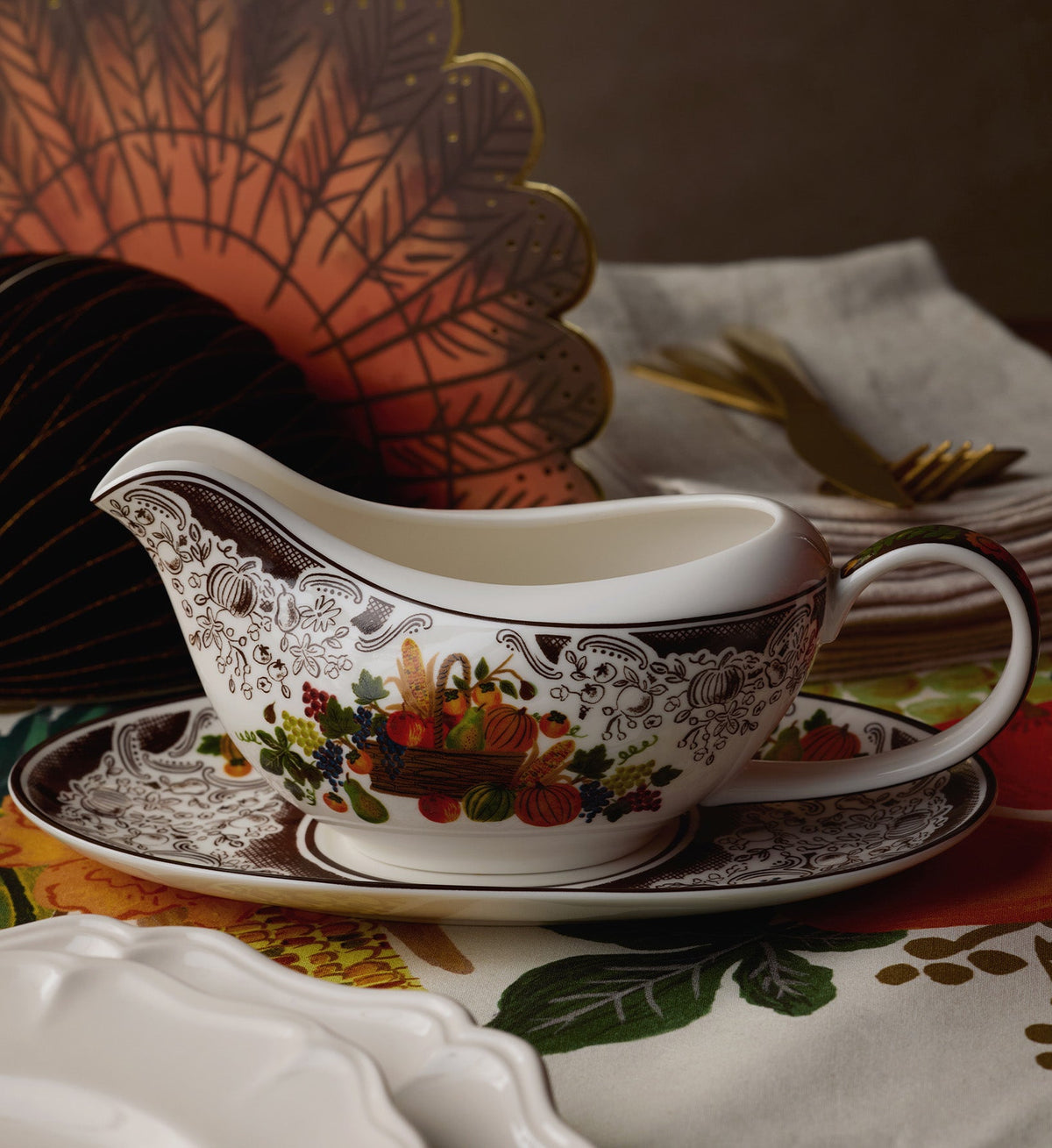Harvest Porcelain Gravy Boat | Rifle Paper Co. - From Me To You