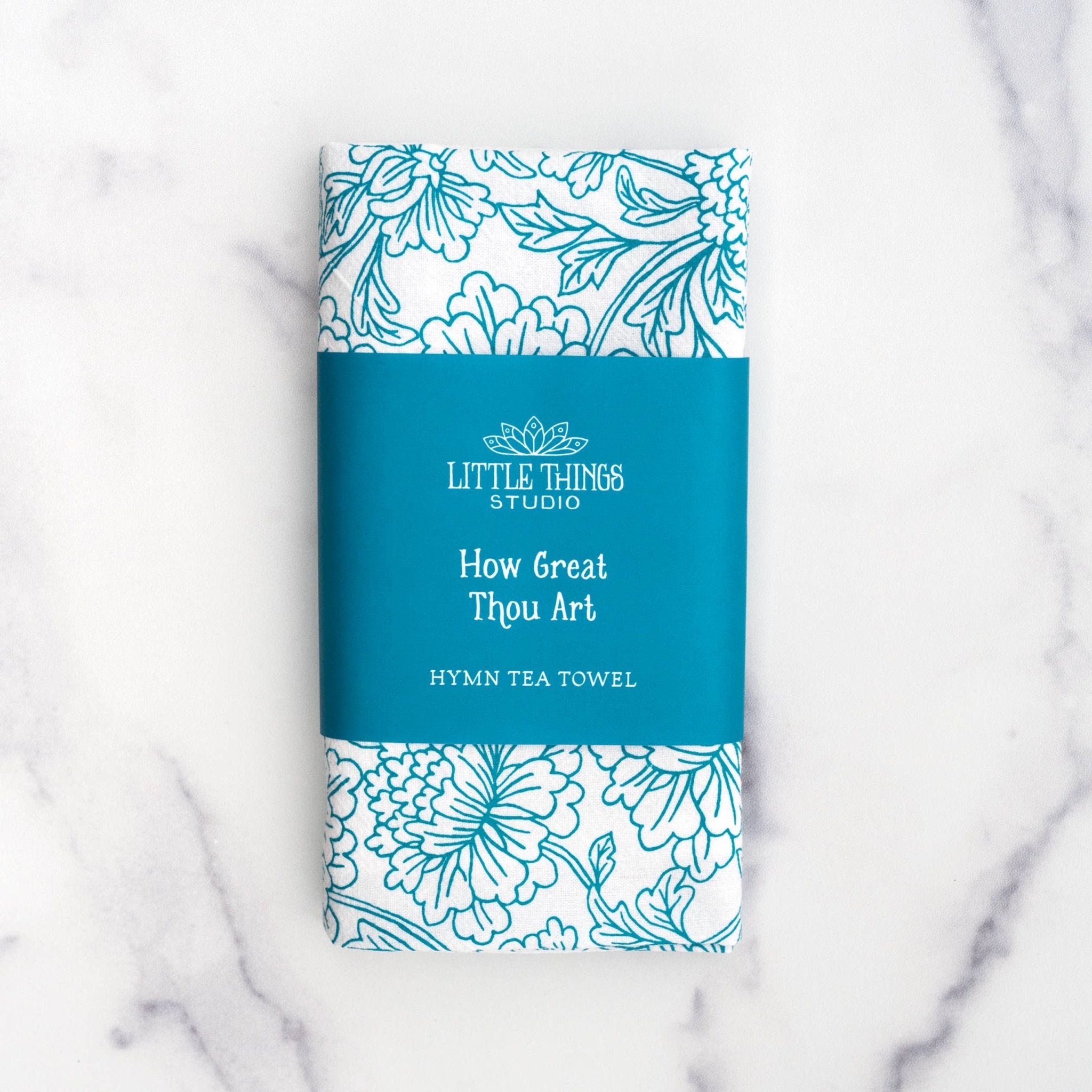 How Great Thou Art Hymn Tea Towel – 24"x20" - From Me To You