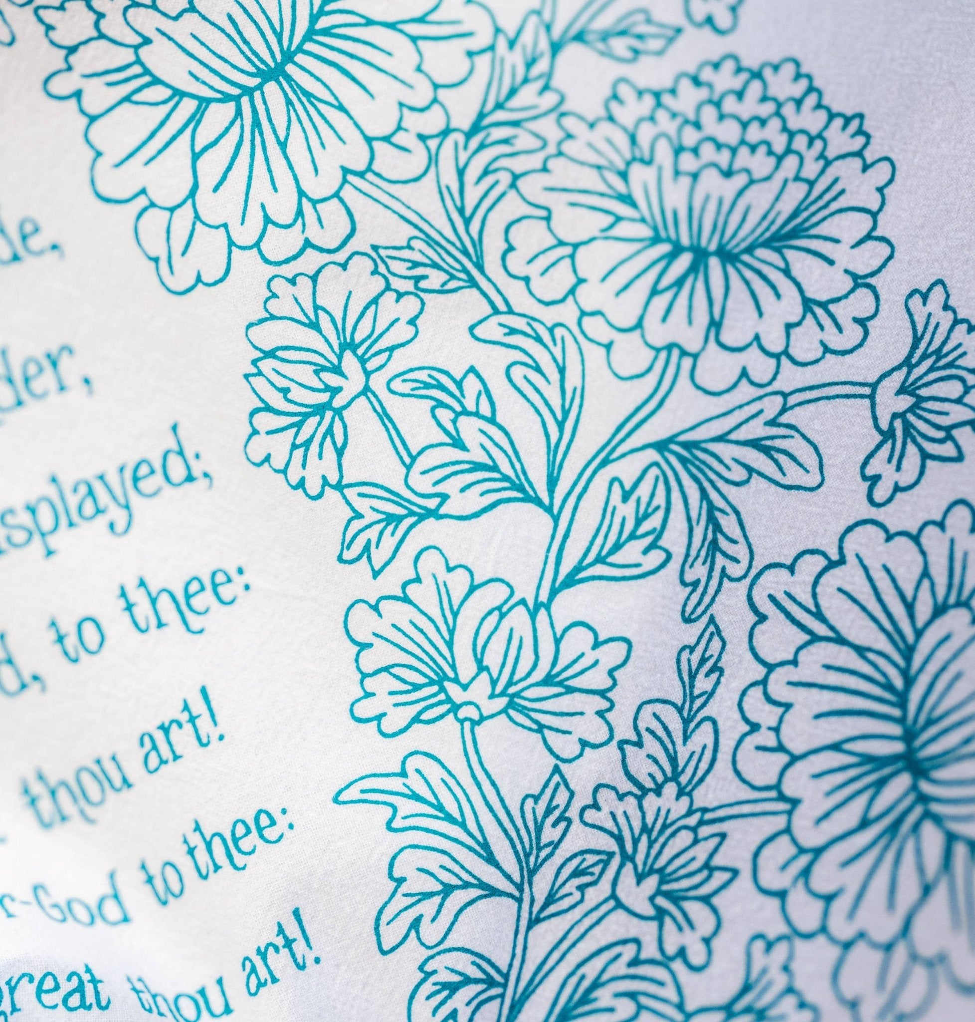 How Great Thou Art Hymn Tea Towel – 24"x20" - From Me To You