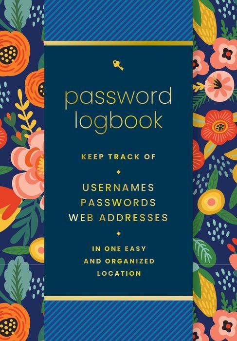 INTERNET PASSWORD LOGBOOK - (Hip Floral) - From Me To You