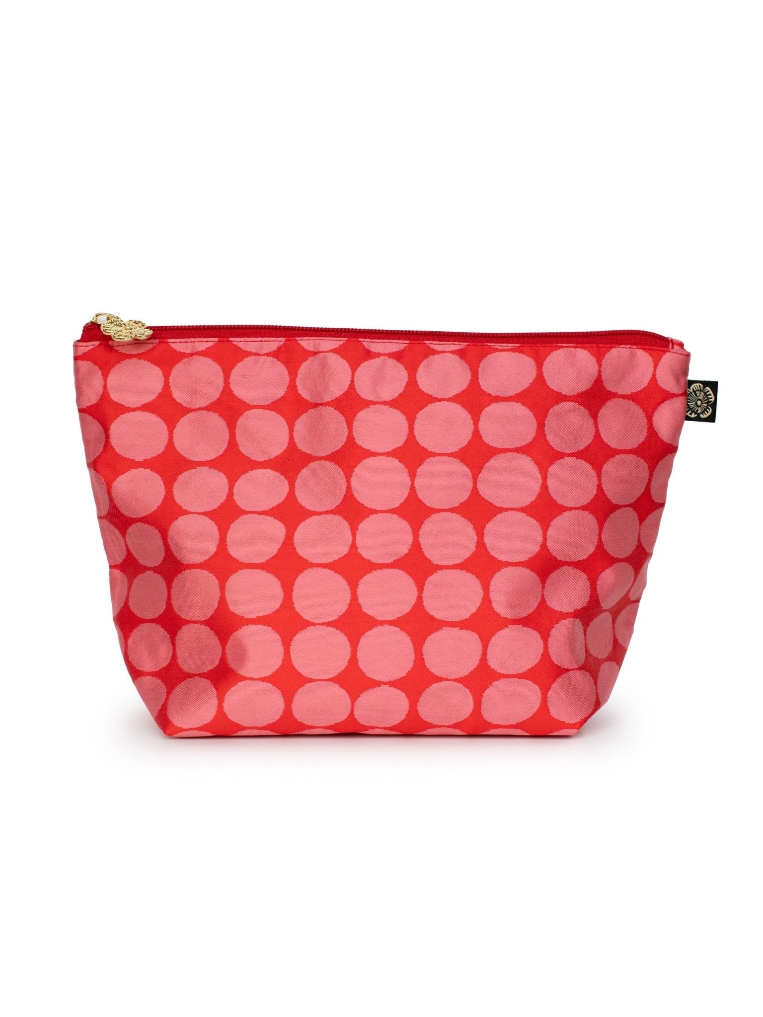 JACQUARD Pouch - Dots Pink and Red - From Me To You