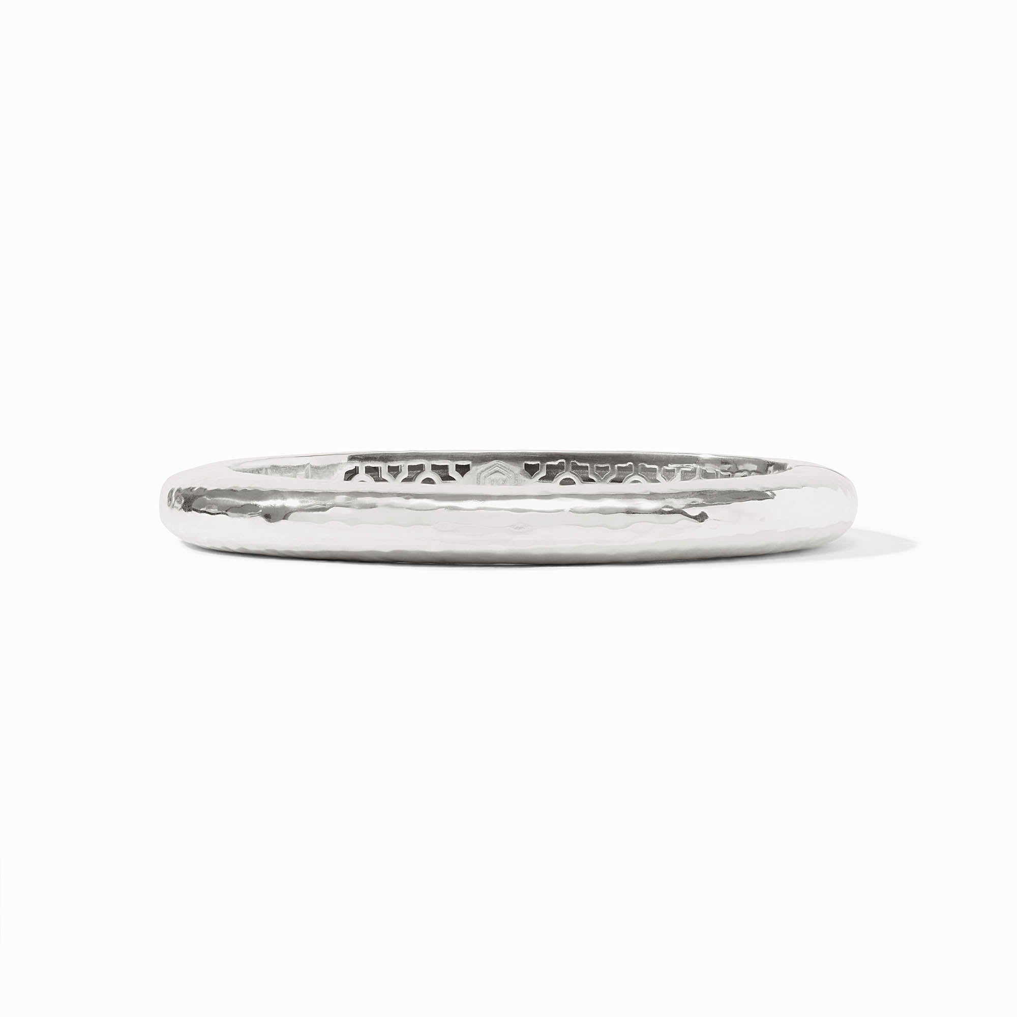 JULIE VOS Catalina Hinge Bangle - Silver - From Me To You