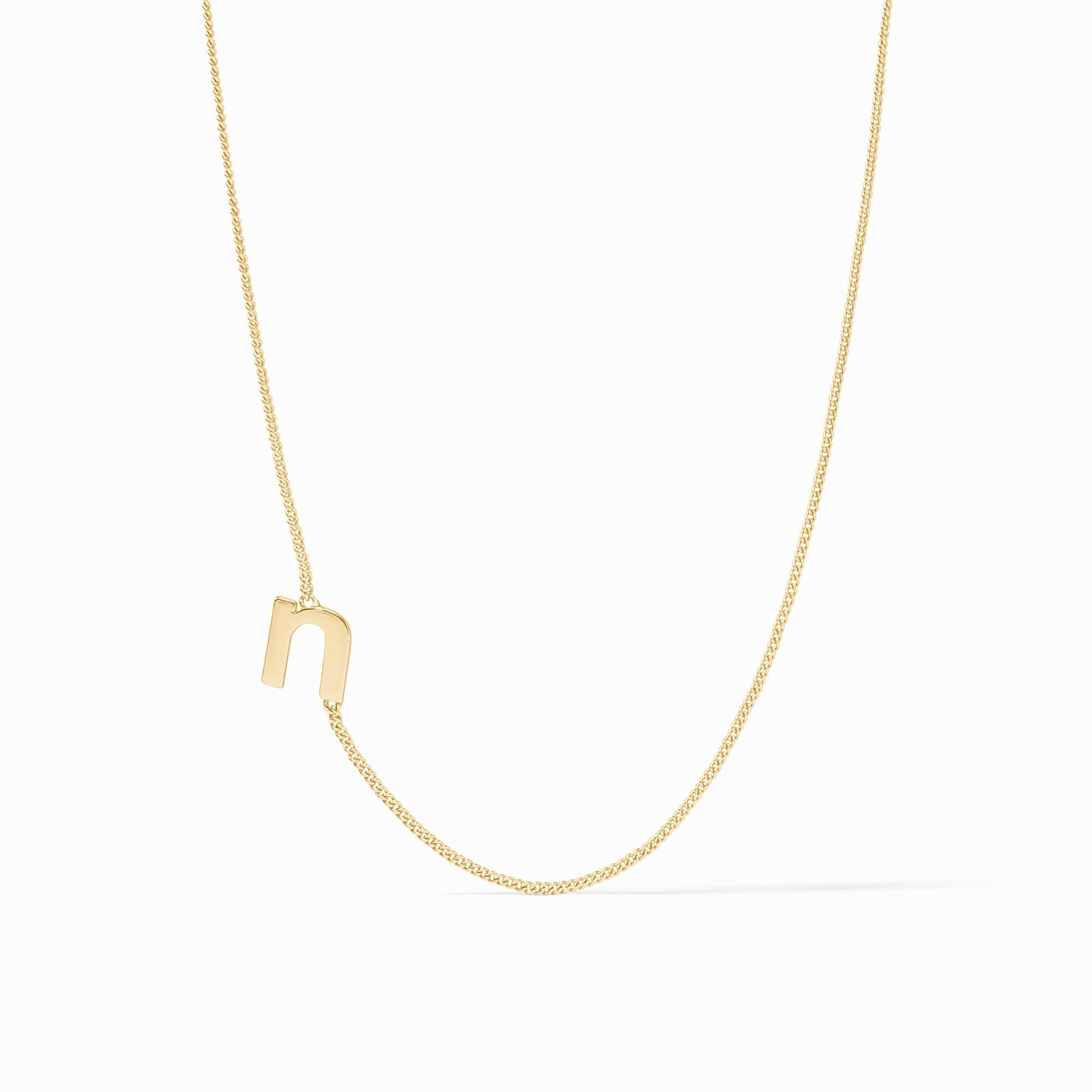 JULIE VOS Initial Delicate Necklace - N - Gold - OS - From Me To You