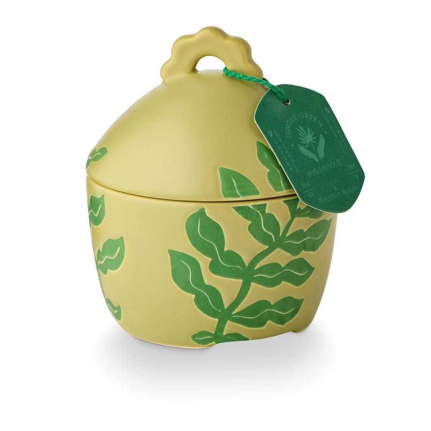 Jungle Green Magnolia Lidded Ceramic - From Me To You