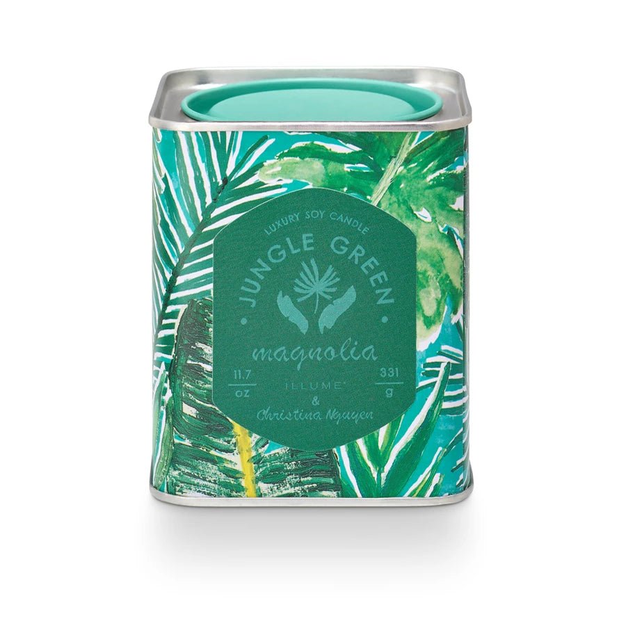 Jungle Green Magnolia Printed Tin - From Me To You