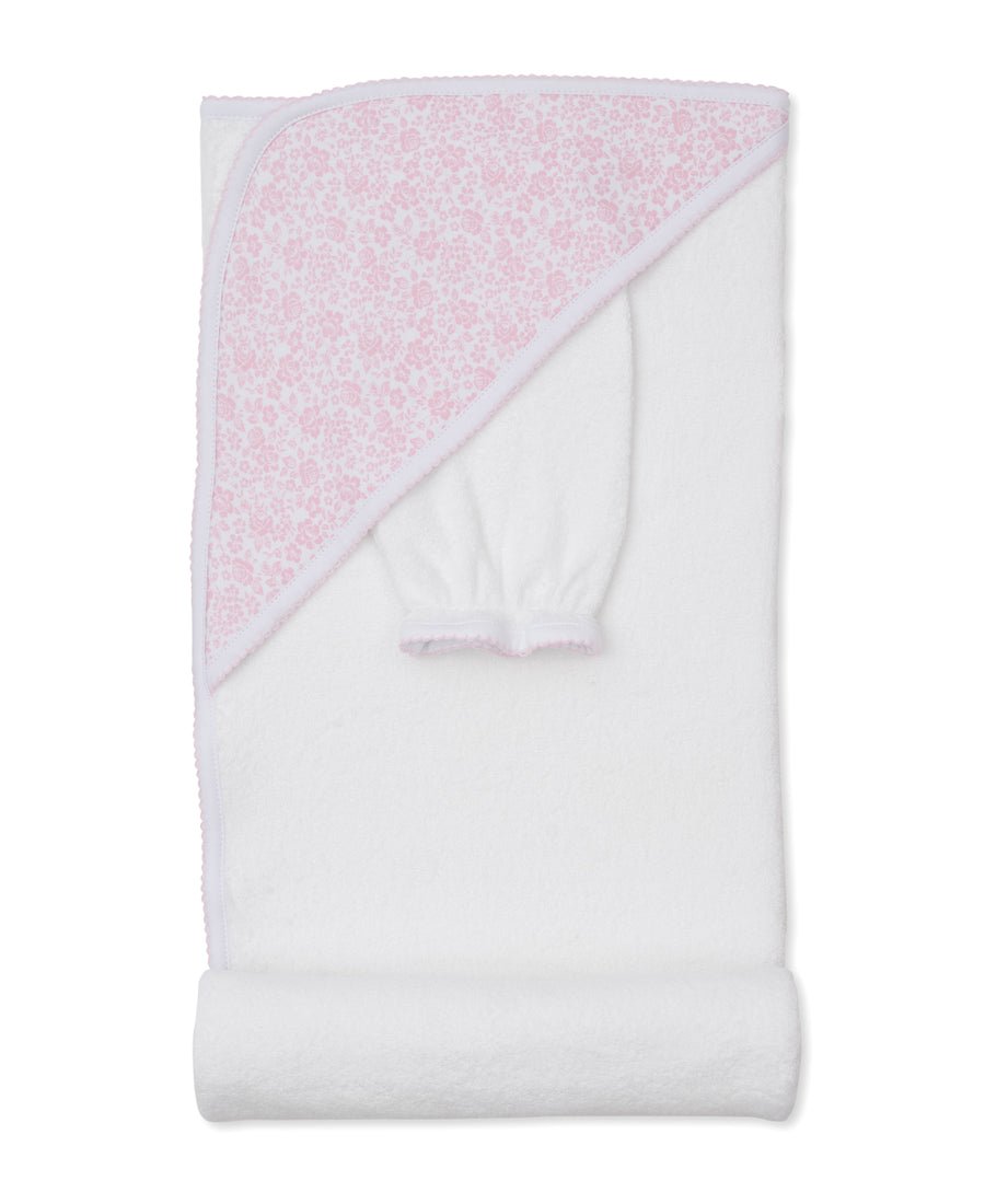 kissy kissy - Country Gardens Hooded Towel & Mitt Set - From Me To You