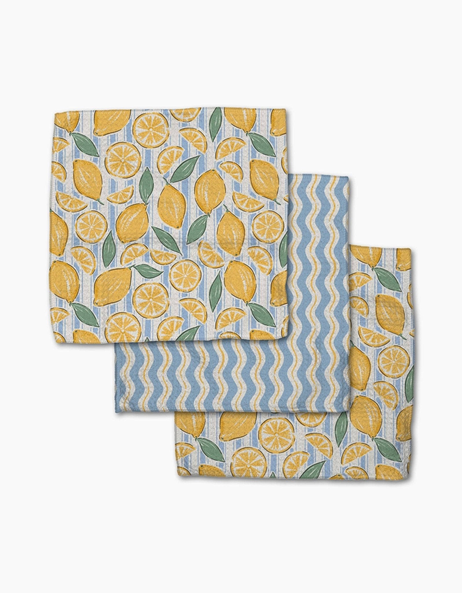 Lemon Waves Dishcloth Set - From Me To You