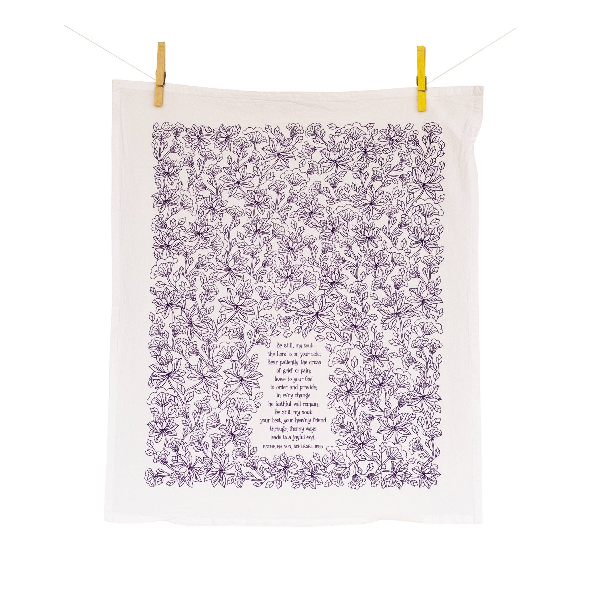 Little Things Studio Be Still My Soul Hymn Tea Towel - From Me To You