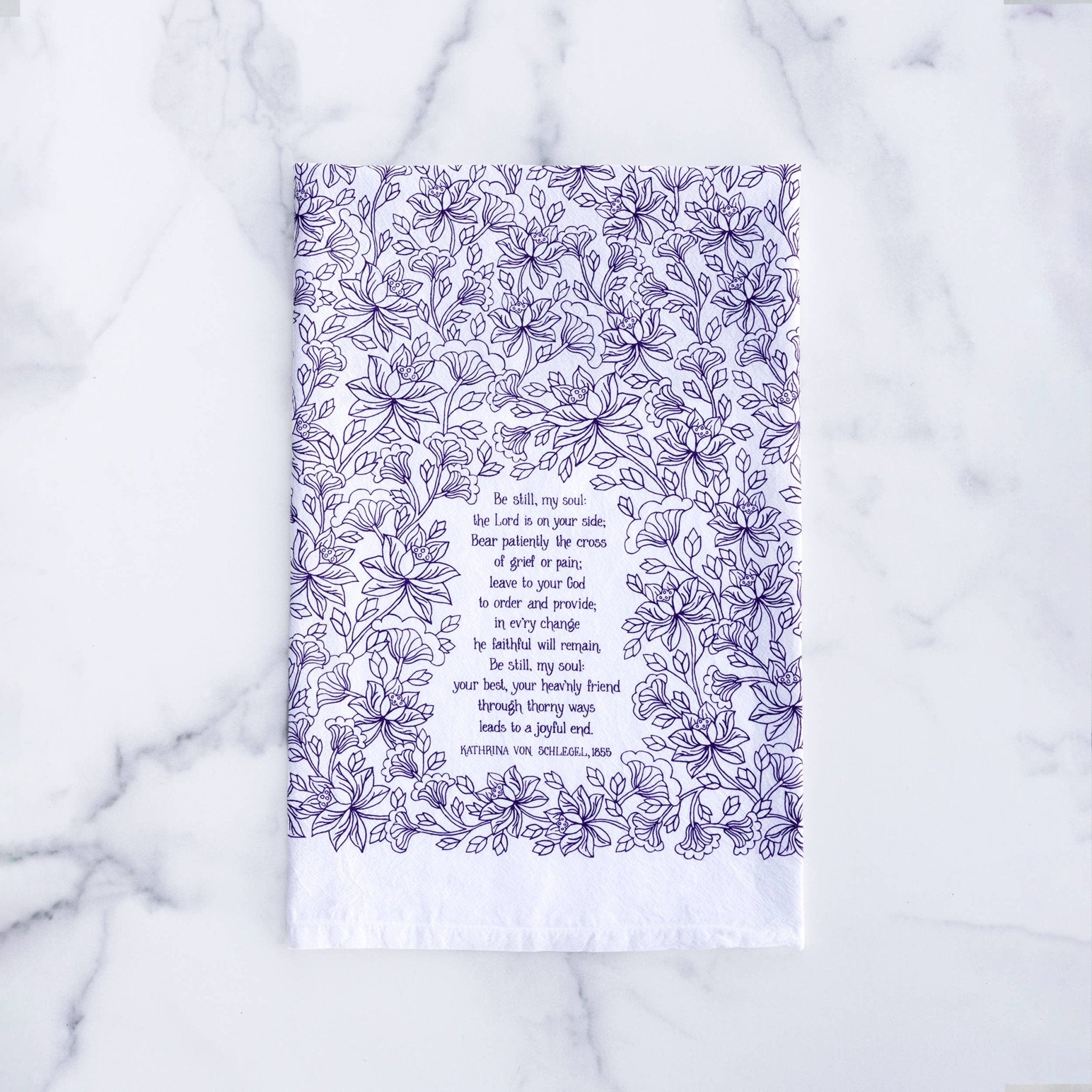 Little Things Studio Be Still My Soul Hymn Tea Towel - From Me To You