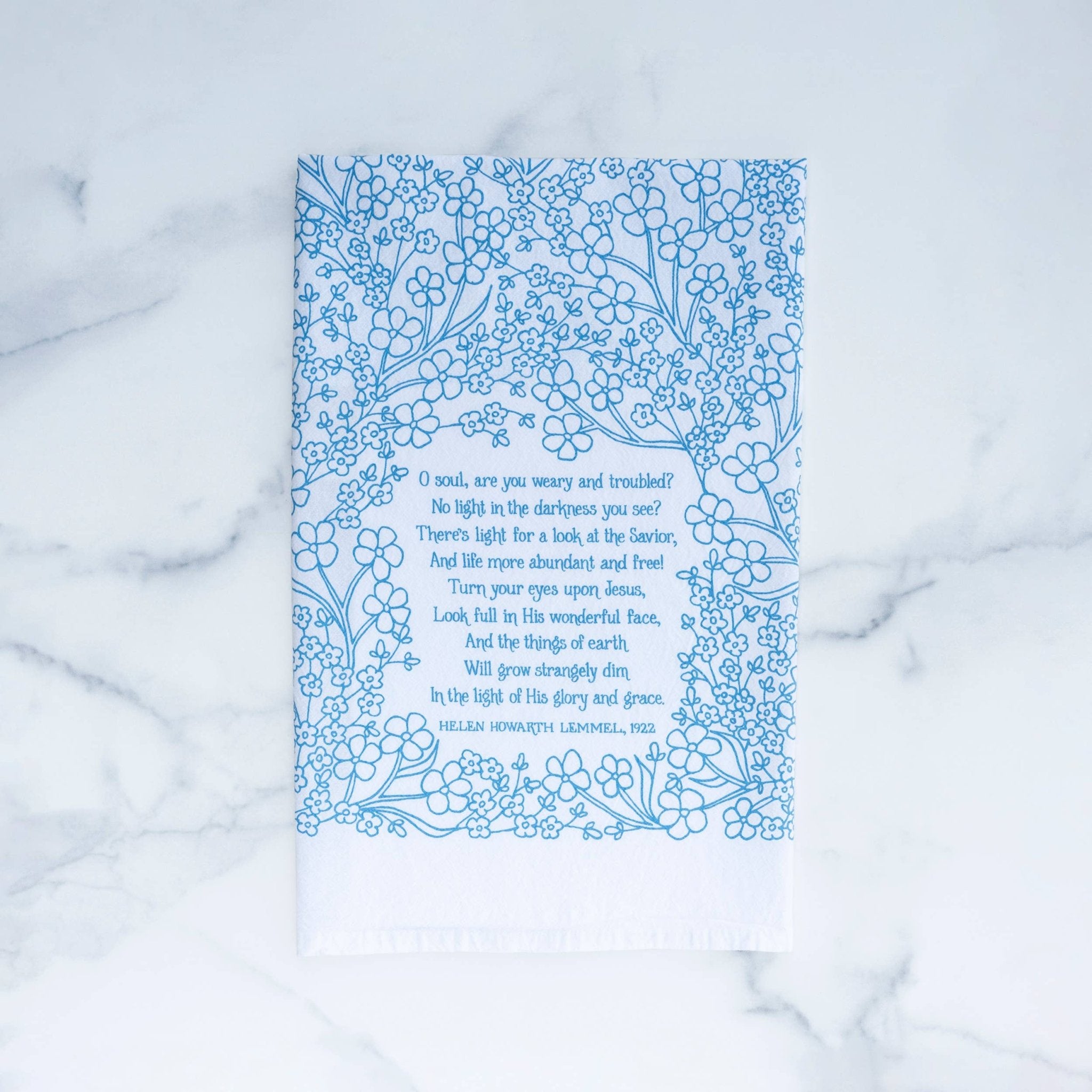 Little Things Studio Turn Your Eyes Upon Jesus Hymn Tea Towel - From Me To You
