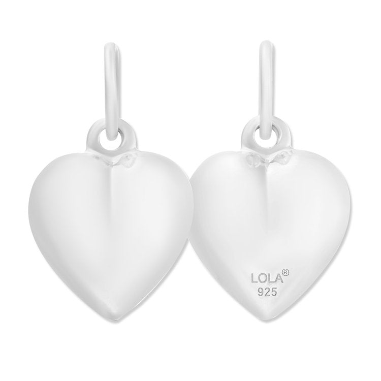 LOLA Tag Pendant Puffy Heart - Medium - Silver - From Me To You