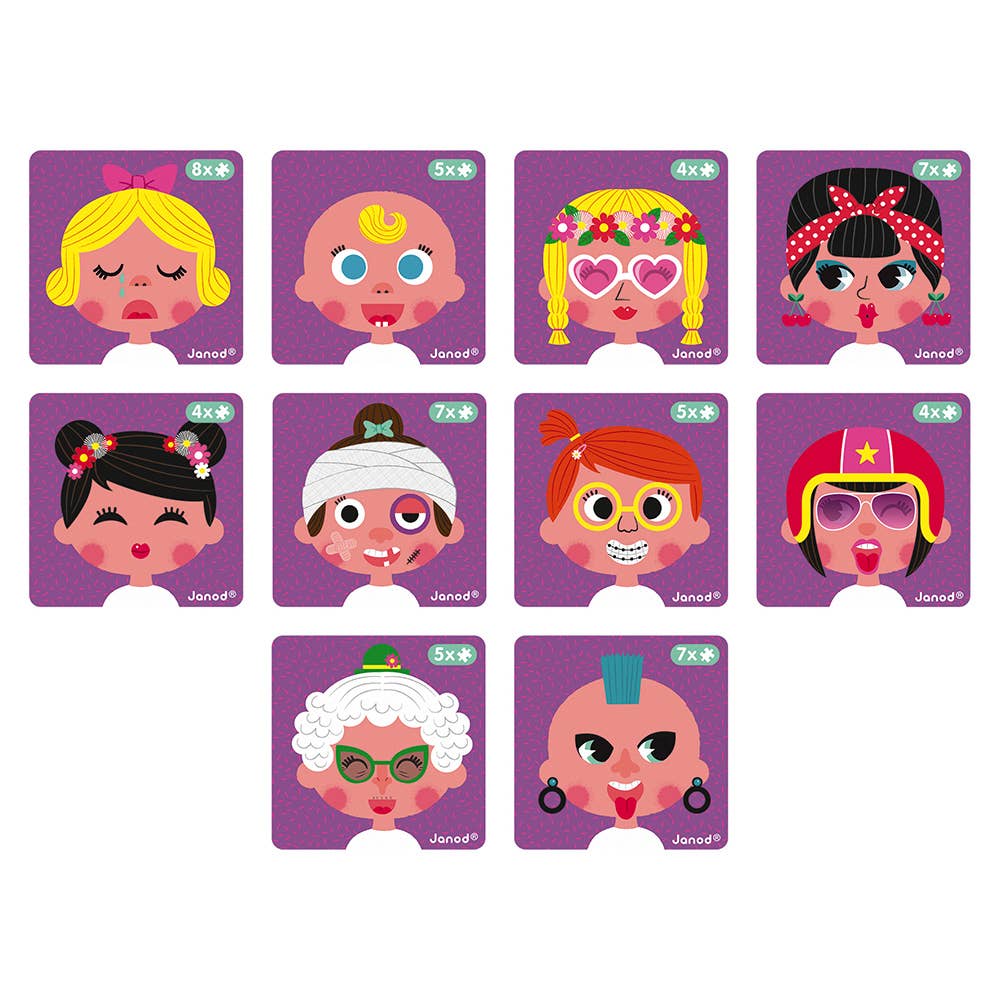 Magneti'book - Girl's Crazy Faces - From Me To You