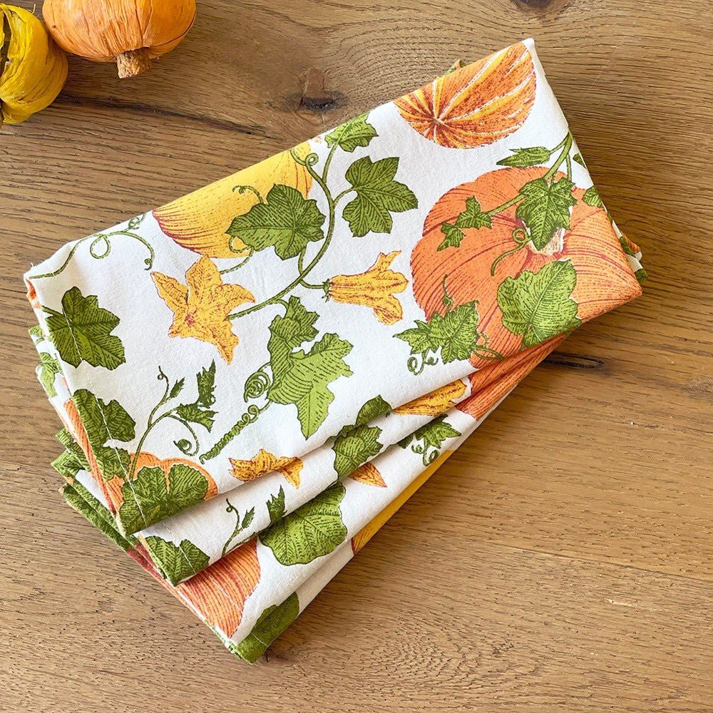 Mahogany - Napkin - Set Of 4 - Pumpkin Field - From Me To You