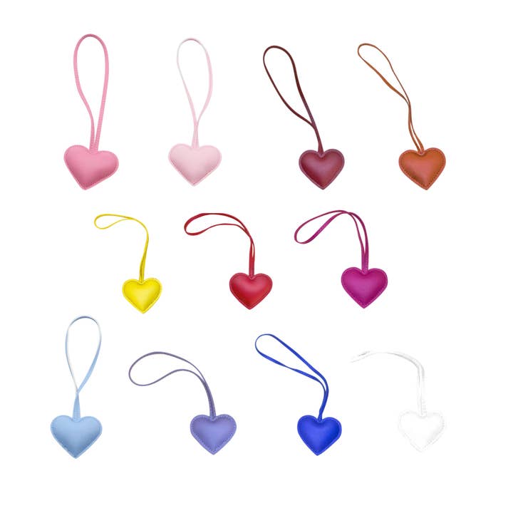 Malibu Sugar Faux Leather Heart Charm - From Me To You