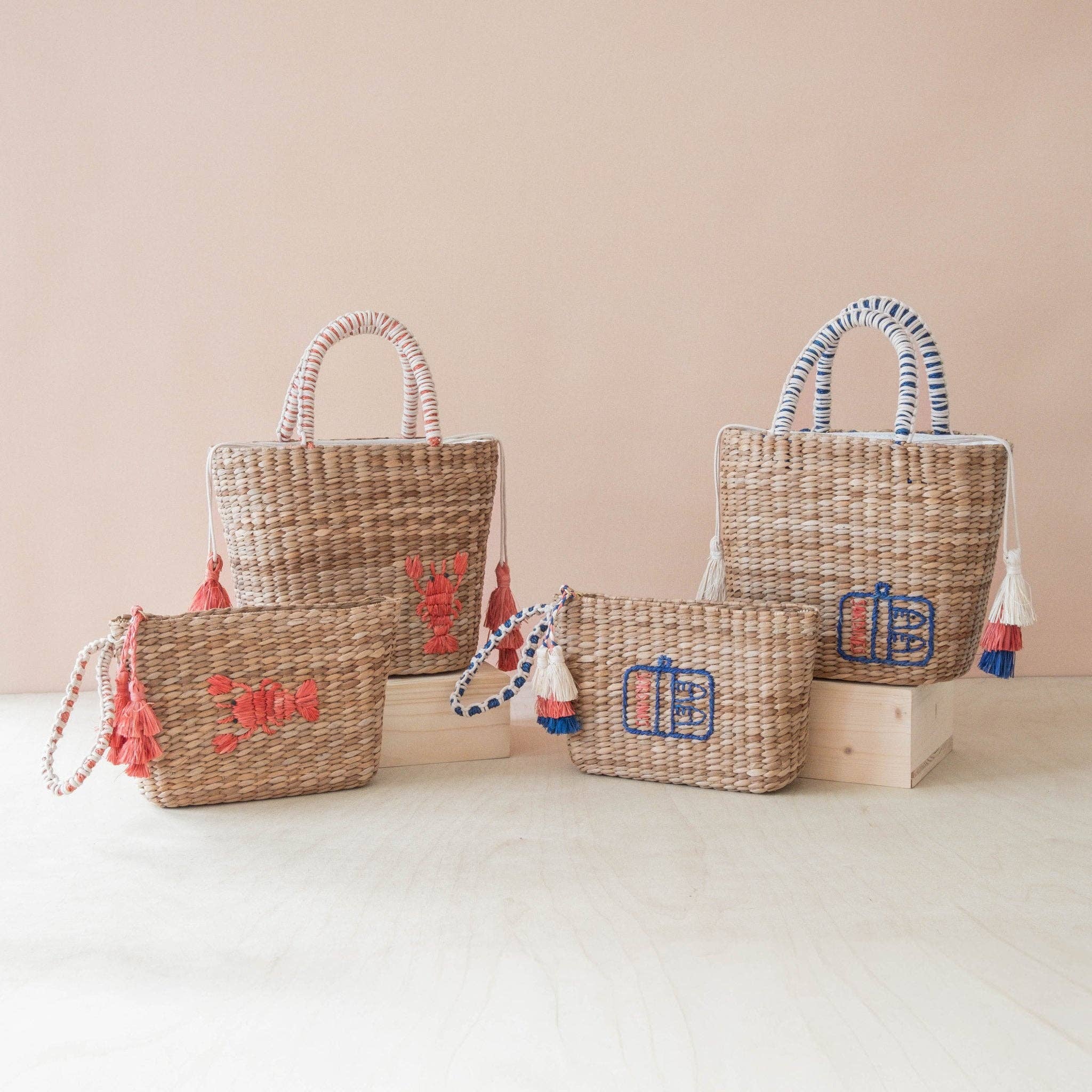 Mini Woven Tote Bag with Embroidered Sardine Can – Artisan Tote | LIKHÂ - From Me To You