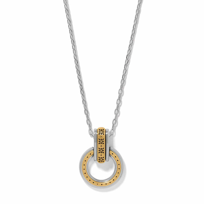 Brighton Mosaic Two Tone Link Ring Necklace