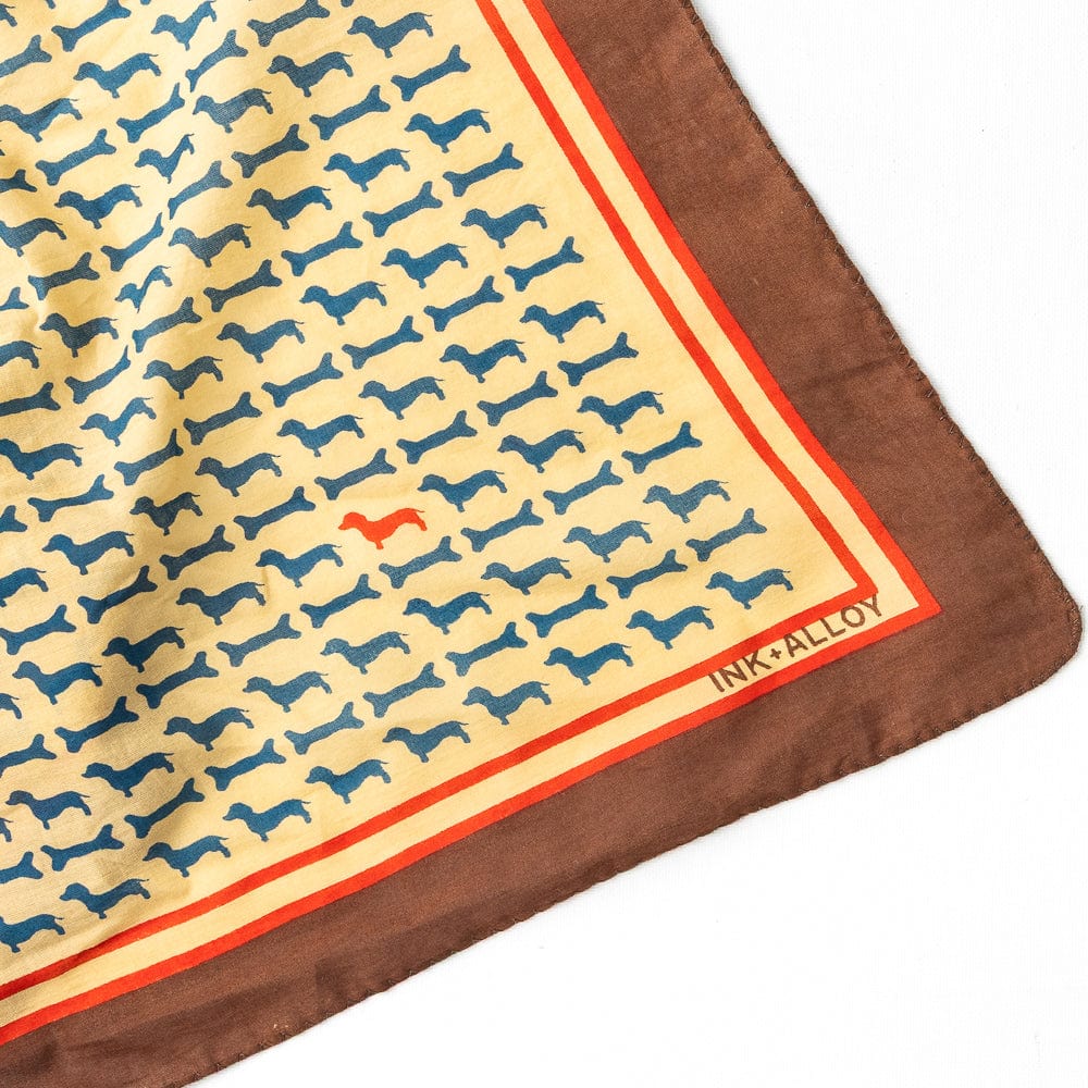 Olivia Square Scarf Dachshund Print - From Me To You