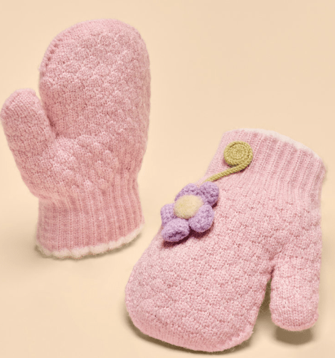 Powder Design Kids Mittens - Perfect Pansy - Pink - From Me To You