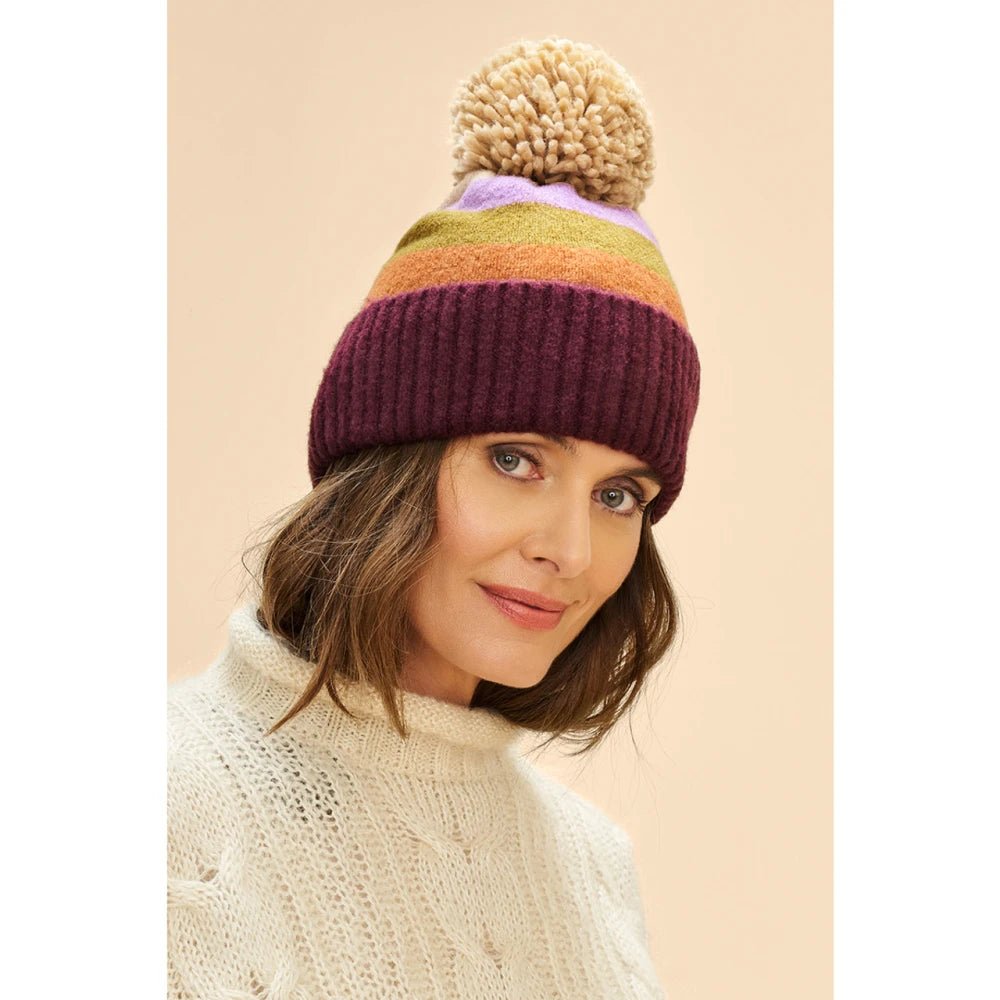 Powder Design Lilia Bobble Hat - Mixed Vintage - From Me To You