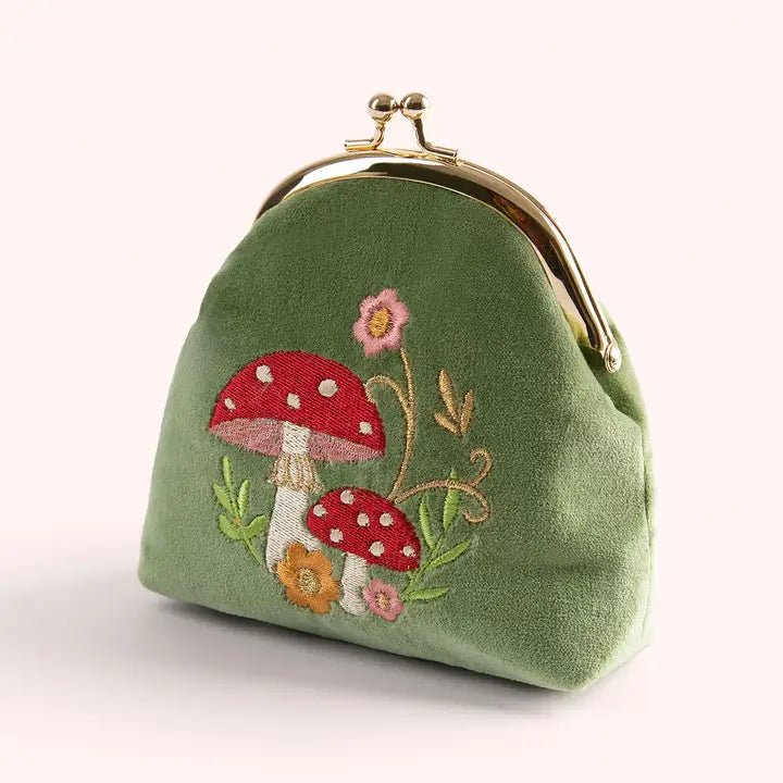 Powder Design Velvet Coin Purse - TOADSTOOLS - From Me To You