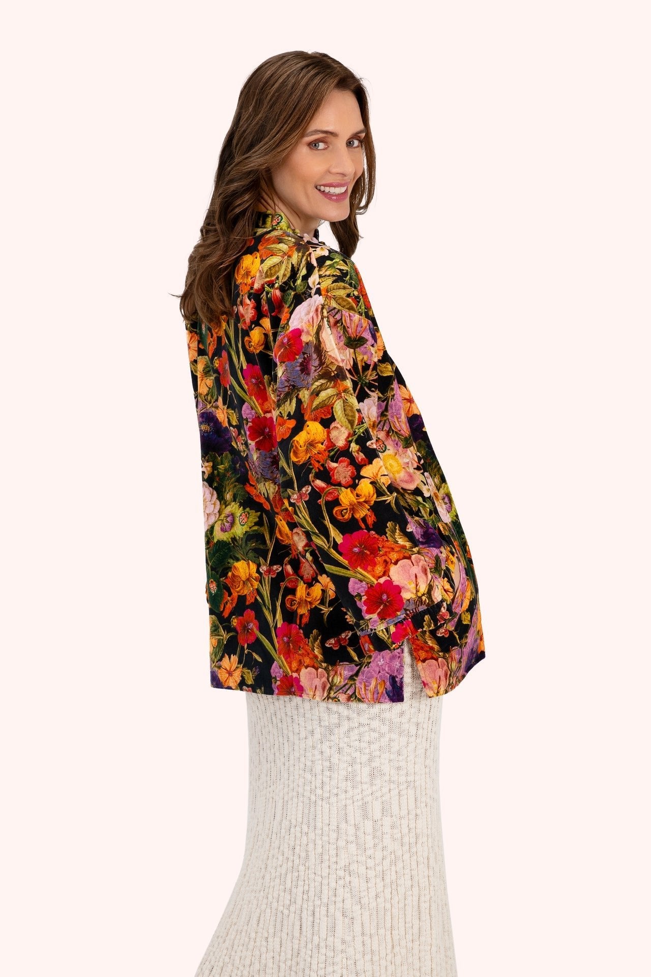 Powder Design Velvet Jacket - Midnight Posy - From Me To You