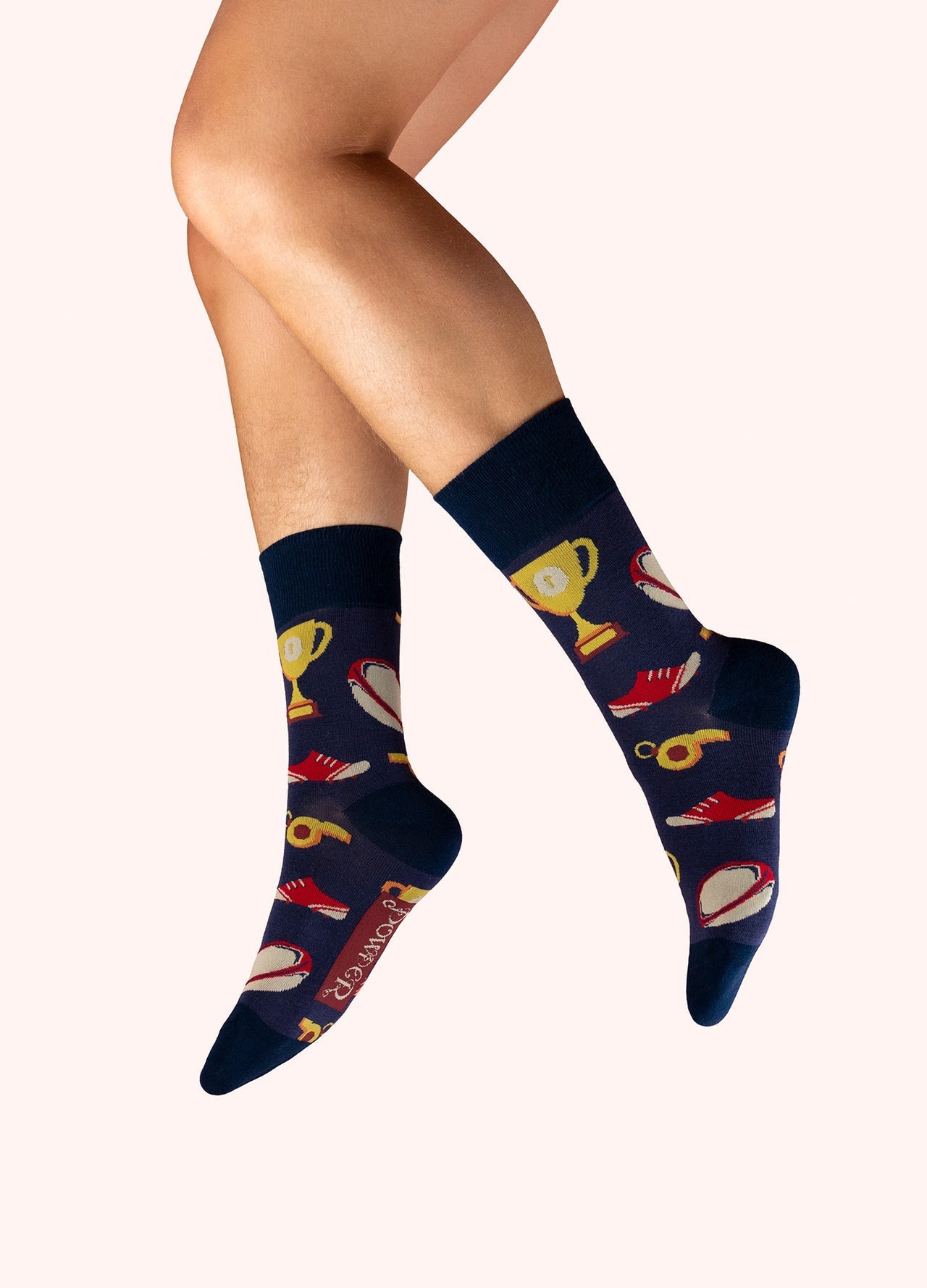 Powder - Men's Ankle Socks - Vintage Rugby in Navy - From Me To You