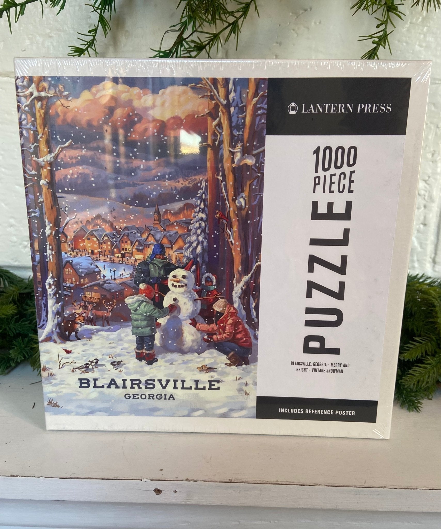 Puzzle - Blairsville, Georgia - Merry & Bright - Vintage Snowman - From Me To You