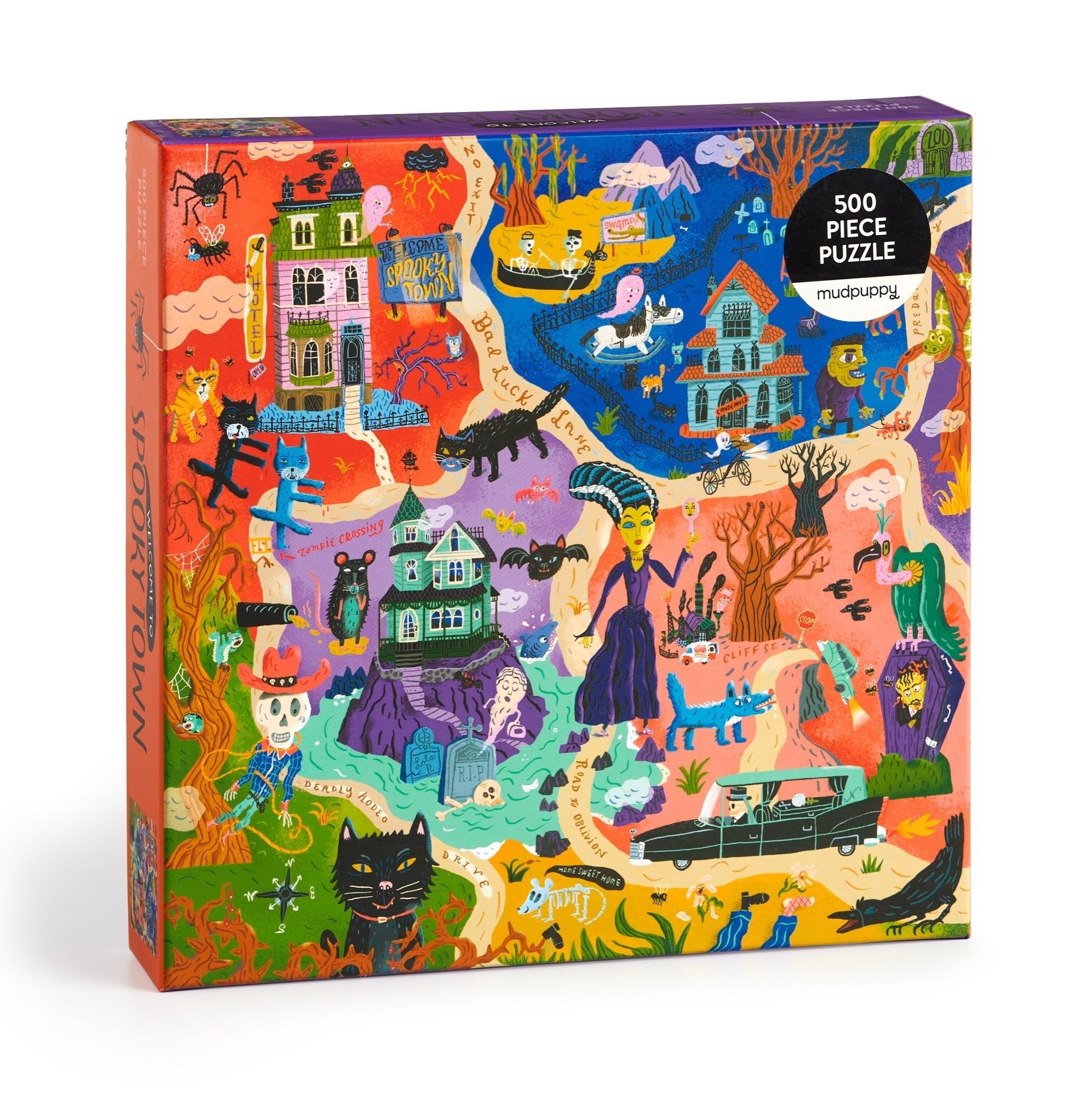 Puzzle - Welcome to Spooky Town 500 Piece Family Puzzle - From Me To You