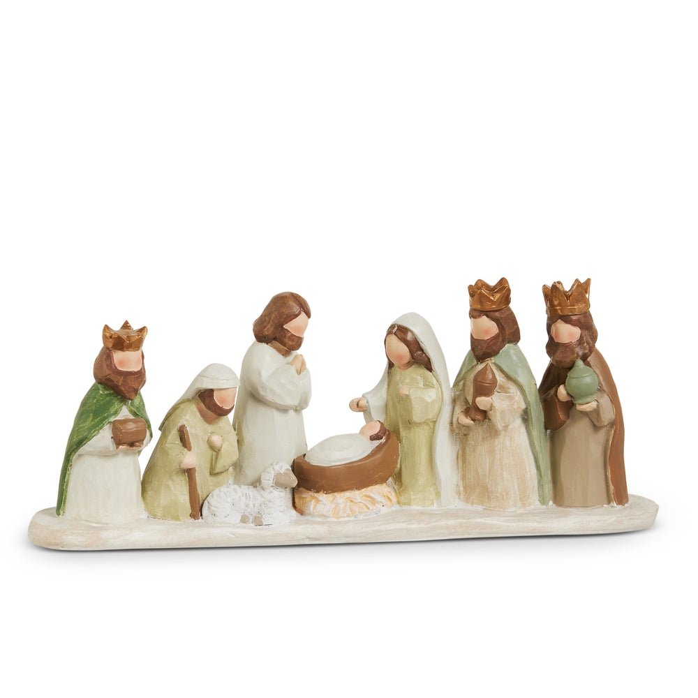 Raz 4" Earthtone Nativity - From Me To You