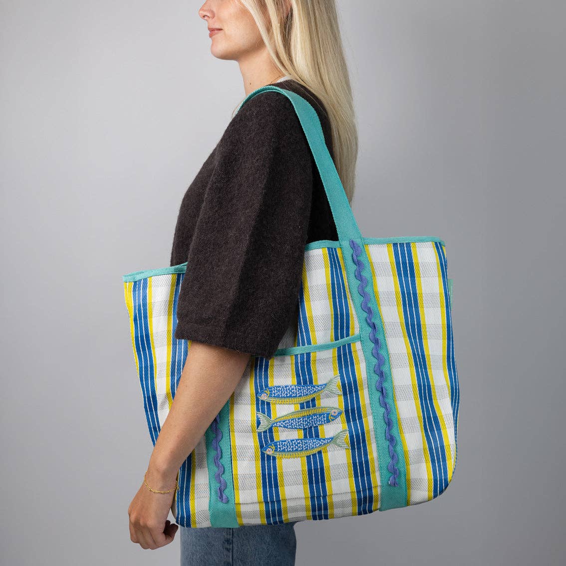 Recycled Plastic Fish Tote Bag | Summer Decor | - From Me To You