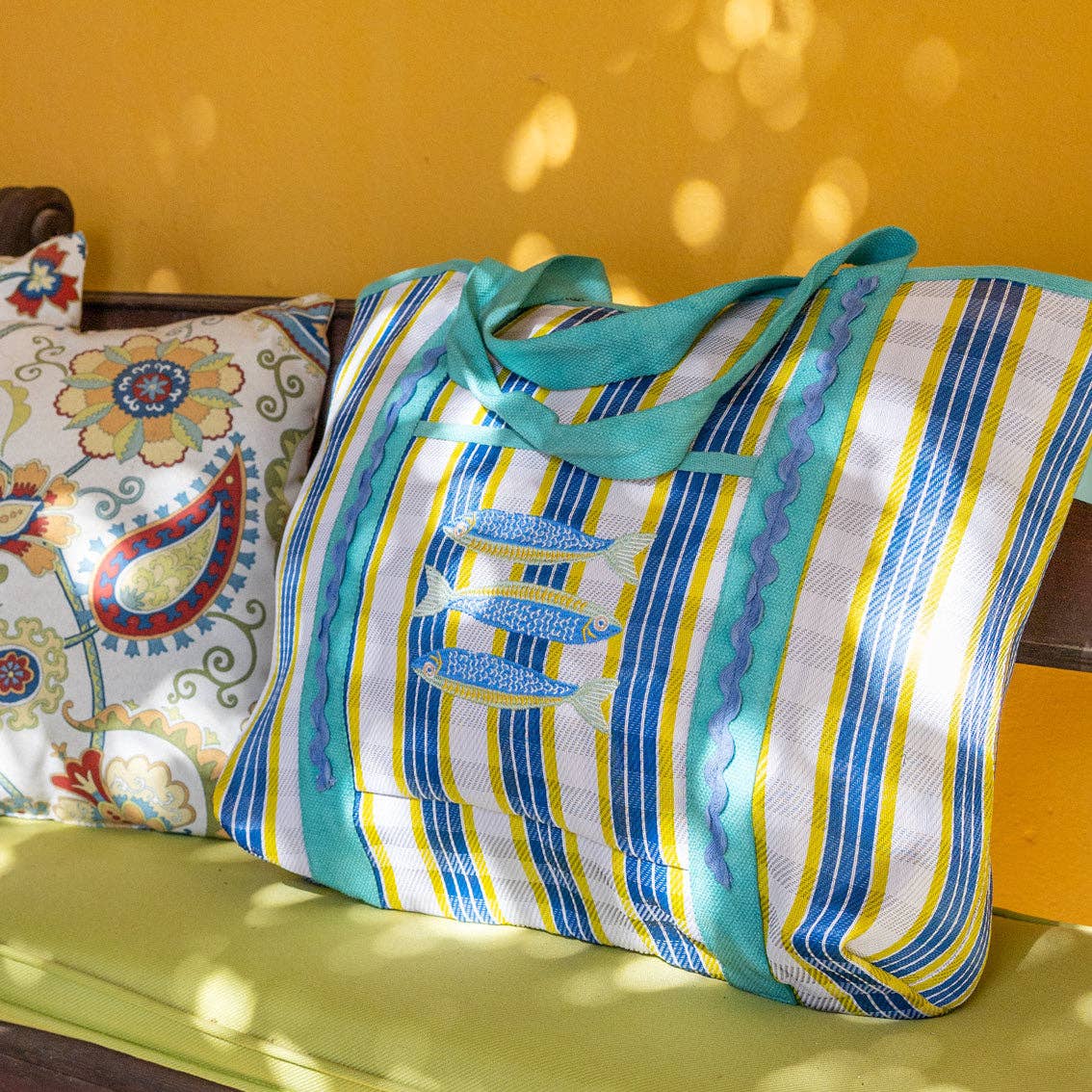 Recycled Plastic Fish Tote Bag | Summer Decor | - From Me To You