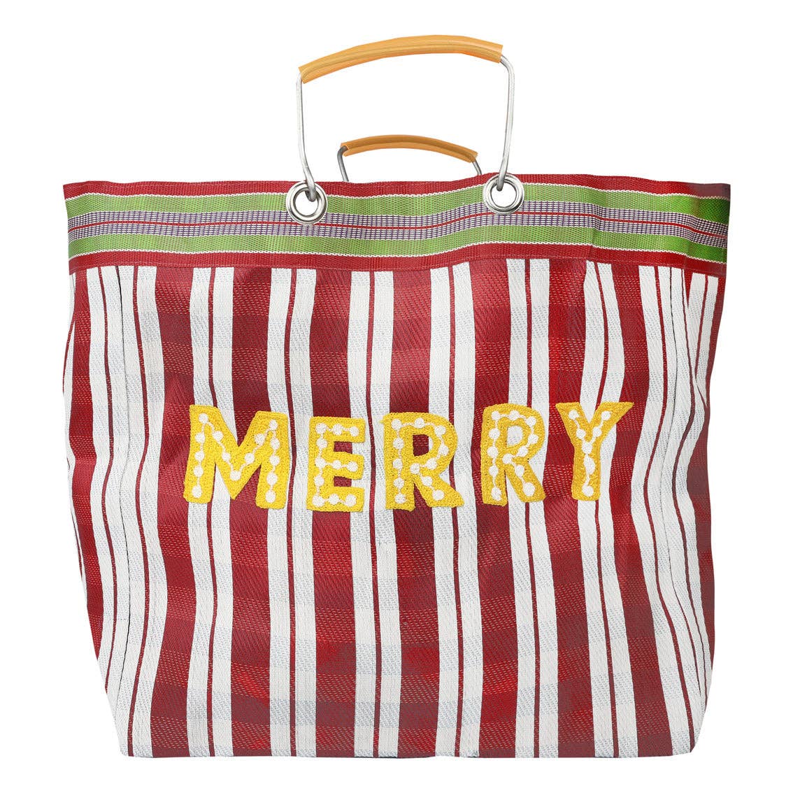 Recycled Plastic "Merry" Tote Bag | Christmas Bag | - From Me To You