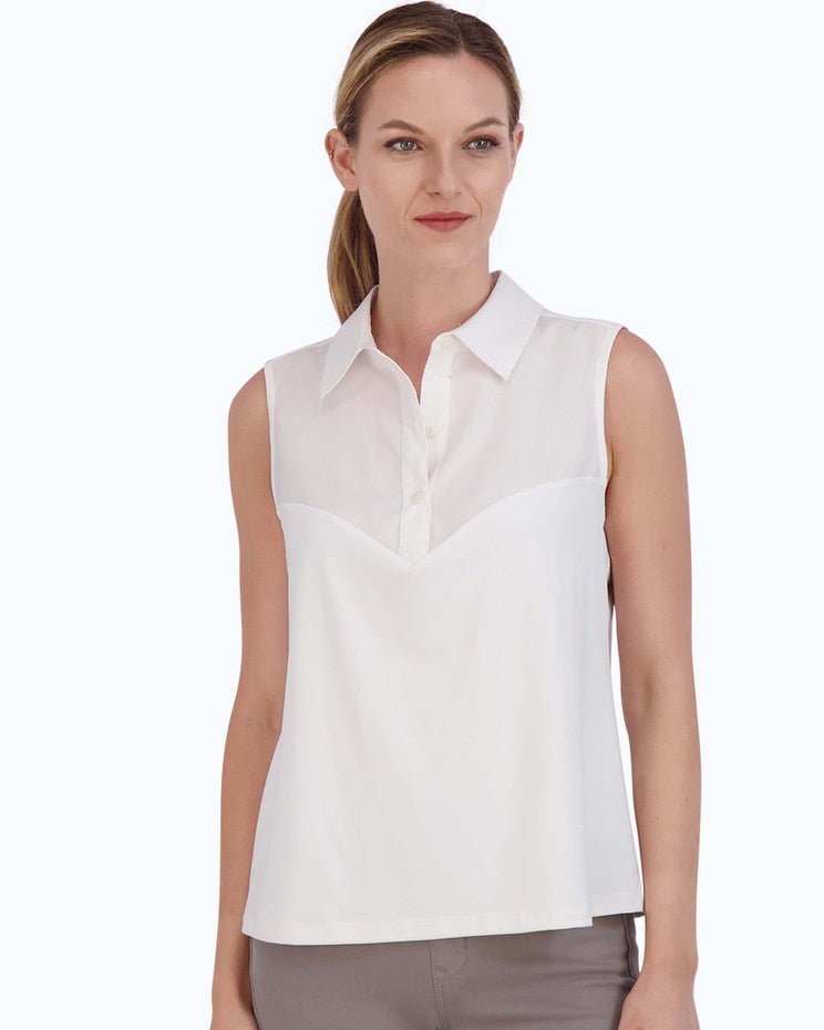 RICKI KNTWVN LAYER TANK MIS - WHITE - From Me To You