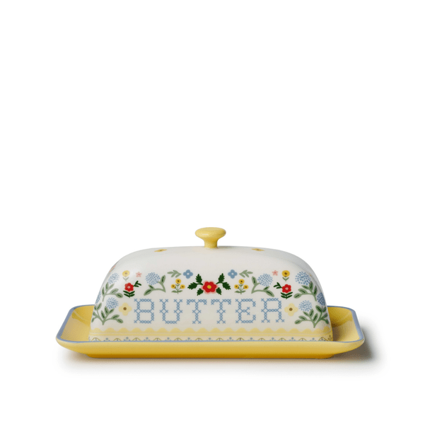 Rifle Paper Co. - Home Sweet Home Porcelain Butter Dish - From Me To You