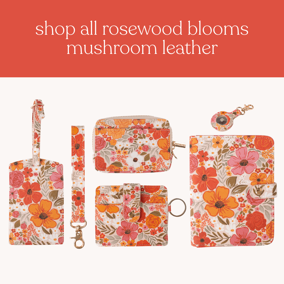 Rosewood Blooms AirTag Keychain - From Me To You