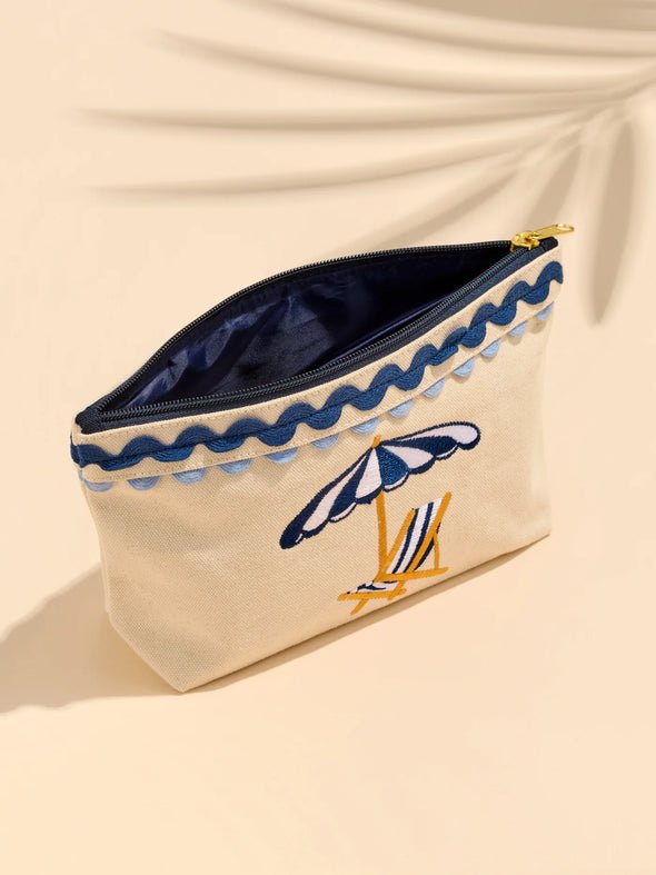 Shiraleah Poppy Zip Pouch - Blue - From Me To You
