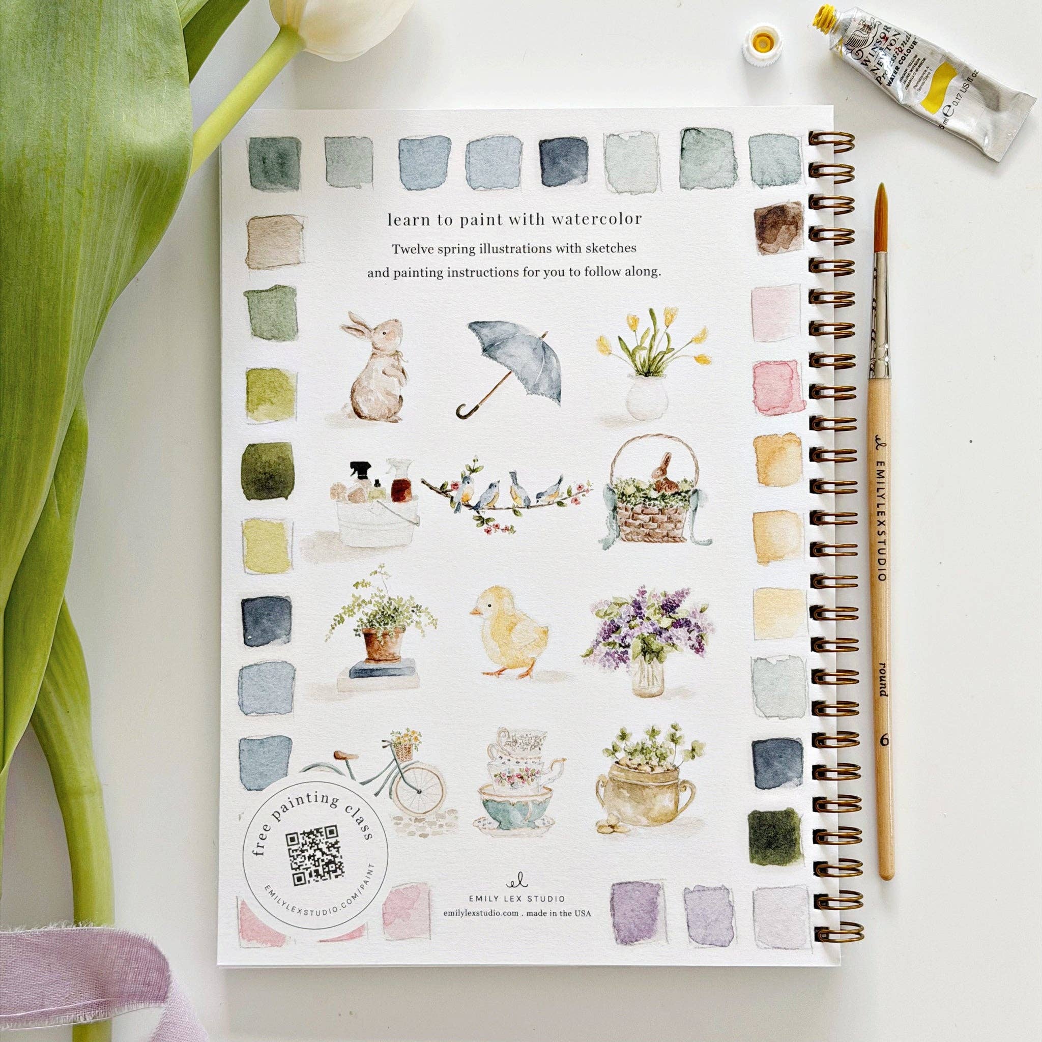 Spring watercolor workbook - From Me To You