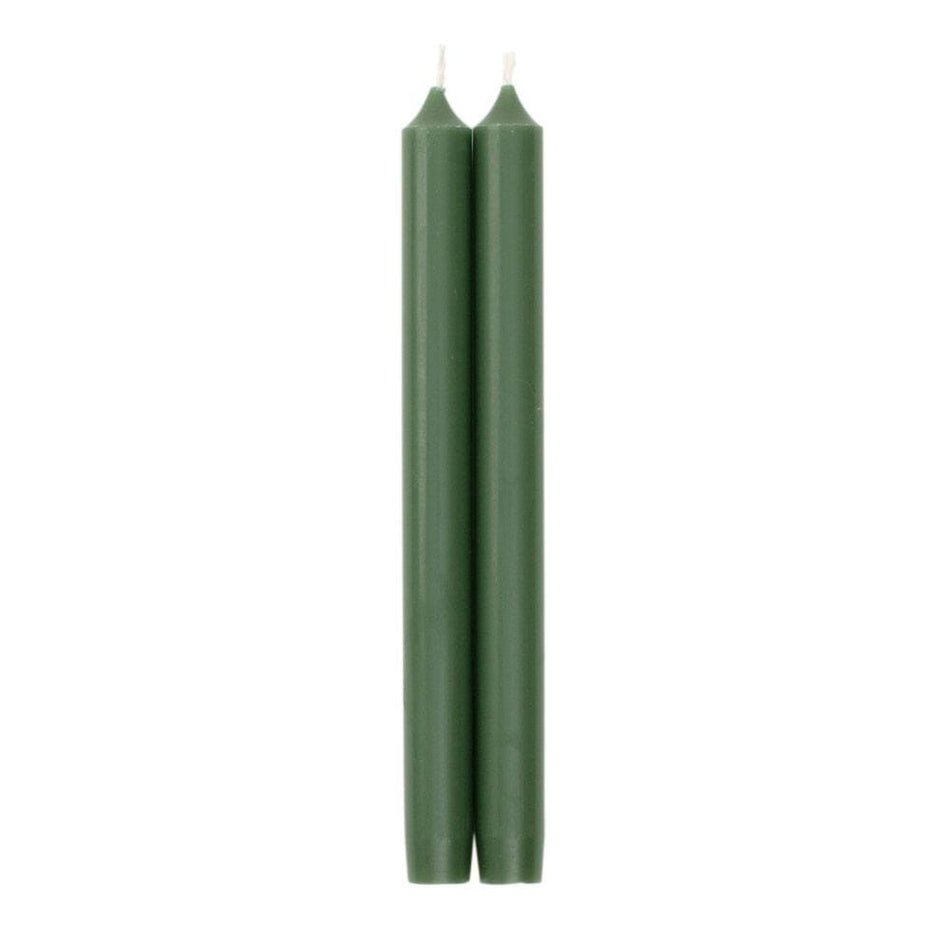Straight Taper 10" Candles in Hunter Green - From Me To You
