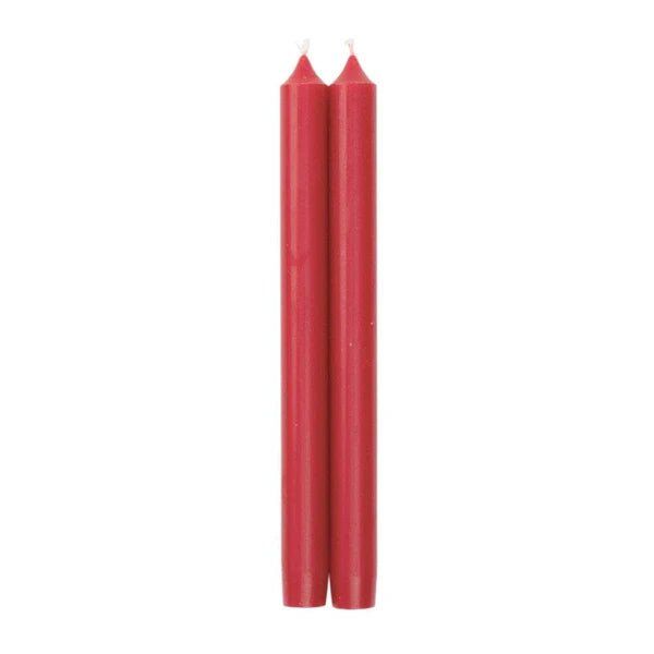 Straight Taper 10" Candles in Red - From Me To You