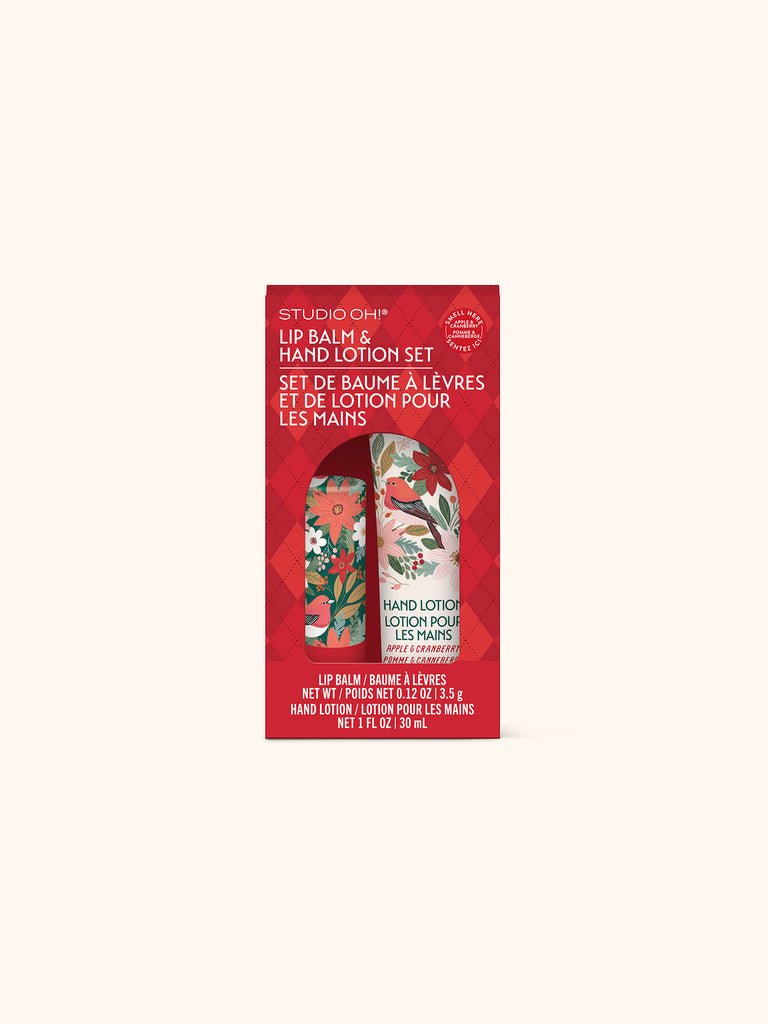 Studio Oh! Nature's Celebration Lip Balm and Hand Lotion Set - From Me To You