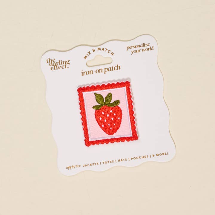 The Darling Effect - Mix & Match Iron - On Patch–Strawberry - From Me To You