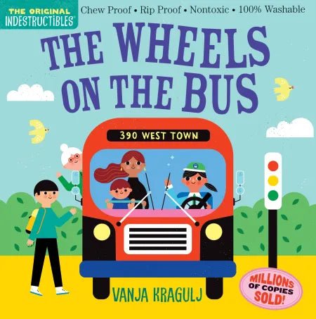 The Wheels On The Bus Indestructible Children's Book - From Me To You