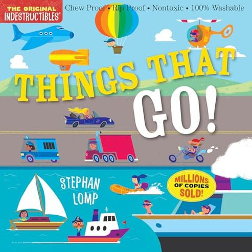 Things That Go! Indestructible Children's Book - From Me To You