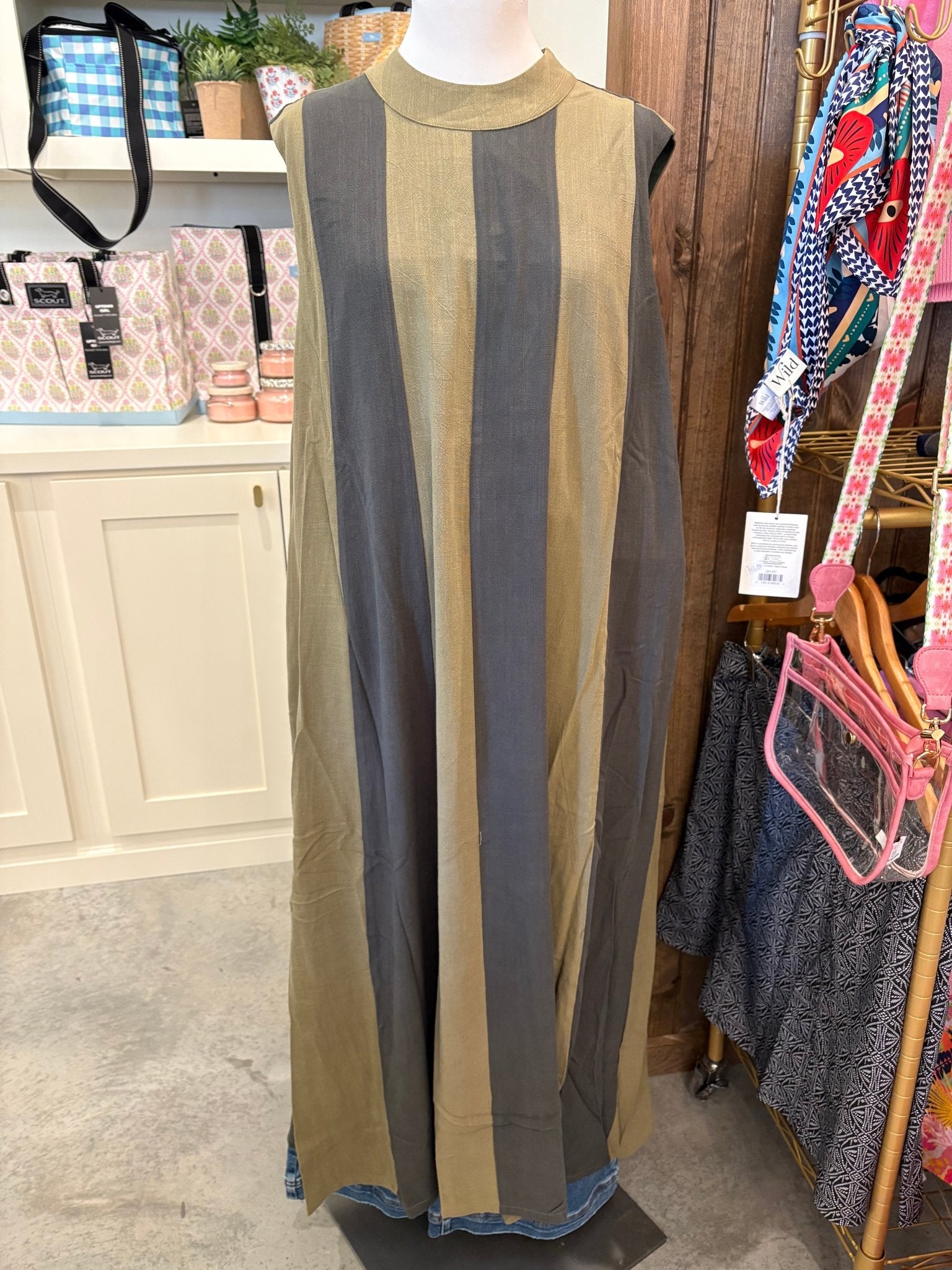 THML Sleeveless Colorblock Maxi Dress - (XS,S,M,L,XL) - From Me To You