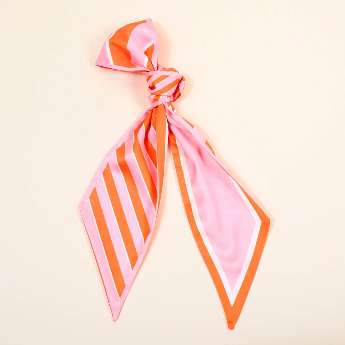 Twirl & Tie Scarf Accessory - Sicily Stripes Pink - From Me To You
