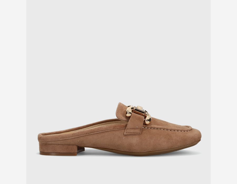 Vaneli SHAINE Cuoio Suede - Gold Buckle Shoe - From Me To You