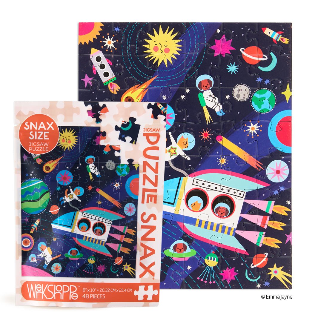 Werkshoppe - Pets In Space 48 Piece Puzzle Snax - From Me To You